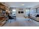 Spacious game room with a cozy seating area and game table at 2512 Stonington Dr, Cary, NC 27523