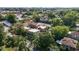 Lush aerial view featuring the property nestled in a neighborhood surrounded by mature trees at 311 N Gregson St, Durham, NC 27701