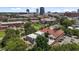 Aerial view showcasing the property's location with downtown views at 311 N Gregson St, Durham, NC 27701