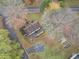 Aerial view of the property and surrounding neighborhood from above at 345 Henderson St, Oxford, NC 27565