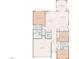Detailed floor plan showcasing layout of the home including the primary bedroom, kitchen, and garage at 4110 Argyle Trl, Burlington, NC 27215