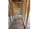 Unfinished bathroom with visible framing and plumbing ready for fixtures installation at 432 Golden Dragonfly St, Wake Forest, NC 27587