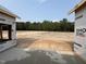 Shot of the backyard with a line of trees behind the lot at 455 Beacon Hill Rd # 28, Lillington, NC 27546