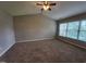 The vaulted ceiling of the main bedroom provides a great open space at 4903 Bridgewood Dr, Durham, NC 27713
