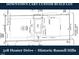 Custom build lot site plan showing house location with concrete driveway, backyard, front porch, and shed on Heater Drive at 518 Heater Dr, Cary, NC 27511