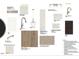 Selection of kitchen and bathroom materials, including quartz countertops, lighting, and hardware at 611 Callan View Ave, Wake Forest, NC 27587