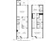 Detailed floor plan showcasing the layout of the home with dimensions for each room, and the location of baths and closets at 684 Wickham Ridge Rd, Apex, NC 27539