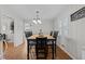 A view of the dining area offering a blend of style and comfortable living at 808 Ravenwood Dr, Raleigh, NC 27606