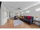 Spacious living area with lots of comfortable seating and natural light at 808 Ravenwood Dr, Raleigh, NC 27606