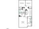 Upstairs floor plan showcasing the primary suite with attached bathroom, two bedrooms and shared bathroom at 809 Hyperion Aly, Wake Forest, NC 27587