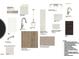 Selection sheet for home materials, including kitchen hardware, bathroom hardware and flooring samples at 809 Hyperion Aly, Wake Forest, NC 27587