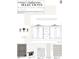Bathroom selections for Bronze Leaf Townhomes includes vanity, lighting, countertops, and flooring at 1027 Coldspring Circle, Durham, NC 27705