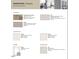 Selection of modern finishings with flooring, quartz countertops, tile backsplash and shaker cabinets at 1124 Sun Springs Rd, Wake Forest, NC 27587