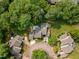 Stunning aerial view of a residential area with mature landscaping at 1600 Budwood Dr, Raleigh, NC 27609