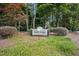 Inviting community sign for North Ridge Villas amidst lush greenery at 1600 Budwood Dr, Raleigh, NC 27609