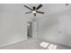 Bright bedroom features neutral walls, carpet, and ceiling fan at 188 Worthington Ct, Clayton, NC 27527