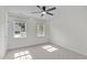 Bright bedroom with natural lighting, ceiling fan, and carpet at 188 Worthington Ct, Clayton, NC 27527