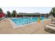 Sparkling community pool for residents, featuring lap lanes and a slide at 2100 Della Ct, Apex, NC 27502