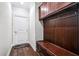 Charming mudroom with built-in storage and seating, perfect for organization and convenience at 2100 Della Ct, Apex, NC 27502