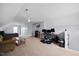 Spacious bonus room features seating, media, and office areas for multi-functional use at 224 Swann Trl, Clayton, NC 27527