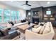 Cozy living room featuring a fireplace, plush seating, and stylish decor for a comfortable atmosphere at 3160 Mantle Ridge Dr, Apex, NC 27502