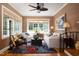 Cozy sunroom with comfortable seating, large windows, and decorative accents for a relaxed atmosphere at 3307 Devon Rd, Durham, NC 27707