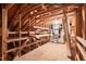 Unfinished attic features exposed wood and HVAC system at 425 Faith Dr, Gibsonville, NC 27249