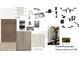 Selection of interior finishes including cabinets, countertops, fixtures, and flooring samples at 523 Claftin St, Sanford, NC 27330