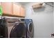 Convenient laundry room with modern washer and dryer set and ample storage space at 947 Middle Ground Ave, Rolesville, NC 27571