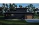 Contemporary home with dark siding, a two-car garage, and a well-manicured lawn at 10 Gambel Dr, Youngsville, NC 27596