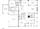Detailed floor plan of a spacious home layout with an open-concept kitchen and living area at 1025 Overdrift Ln, Cary, NC 27519
