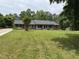 Charming single-story brick home with a well-manicured lawn and a classic red front door at 1208 Hatch Rd, Chapel Hill, NC 27516