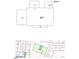 Schematic of the property map showing building footprint, boundaries, and outbuildings at 1208 Hatch Rd, Chapel Hill, NC 27516