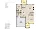Open-concept floor plan with kitchen, Gathering room, breakfast nook, guest suite, and two-car garage at 127 S Harvest Ridge Way # Homesite 321, Wilson's Mills, NC 27520
