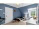 This bedroom features a carpeted floor, and a window seat at 1401 Berea Rd, Rougemont, NC 27572
