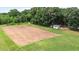 Expansive cleared land presents opportunities for gardening, recreation, or future development at 1401 Berea Rd, Rougemont, NC 27572