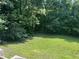 Expansive backyard with vibrant green lawn and mature trees providing shade and privacy at 145 Country Walk Ln, Sanford, NC 27332