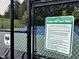 Close up of Haddon Hall Court Rules for playing tennis or pickleball on the community courts at 1527 Haywards Heath Ln, Apex, NC 27502