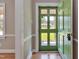 Entryway view of the brightly painted green door at 3009 Wellington Dr, Rocky Mount, NC 27803