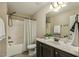 Bathroom with shower, tub, and vanity at 347 Country Mill Way, Fuquay Varina, NC 27526