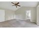 Spacious main bedroom with neutral tones and ensuite bath at 3511 Shady Creek Dr, Durham, NC 27713