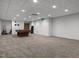 Spacious finished basement with recessed lighting and a pool table at 4110 Stoneycreek Rd, Chapel Hill, NC 27514