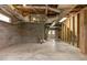 An unfinished basement presents an opportunity to customize and create additional living space at 4110 Stoneycreek Rd, Chapel Hill, NC 27514