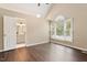 Vaulted main bedroom with a large window and attached bathroom at 71 E Boxley Dr, Wendell, NC 27591