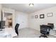 Functional home office space with a sleek design and ample workspace at 728 Silo Park Dr, Wake Forest, NC 27587