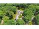 Expansive property surrounded by lush trees, showcasing the estate's privacy at 812 Kenmore Rd, Chapel Hill, NC 27514