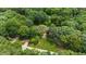 Lush treetops envelop a stately home, captured in a scenic aerial view of the property at 820 Kenmore Rd, Chapel Hill, NC 27514