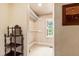 Spacious walk-in closet with built in shelving and rod for organized storage solutions at 820 Kenmore Rd, Chapel Hill, NC 27514