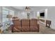 Comfortable living room with plush seating, soft carpet, and open sightlines to the home's entry at 1118 Oakridge Duncan Rd, Fuquay Varina, NC 27526