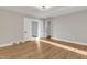 Bright bedroom with hardwood floors, double closets and natural light at 126 Person St, Louisburg, NC 27549